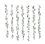Outdoor 12-Strand Warm White LED Curtain String Lights with Eucalyptus Leaves, 11.48-ft T1Y3 - product image 1