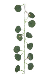 Outdoor 12-Strand Warm White LED Curtain String Lights with Eucalyptus Leaves, 11.48-ft T1Y3 - product image 2