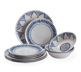 Patio Dinnerware Set, 12-piece, Blue S1Y0 - product image 1
