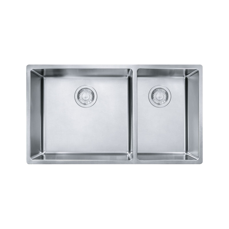 18-Gauge Stainless Steel Double Sink, 31x18-in H6M4
