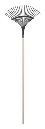 Garden Club 16-in Wide Metal 22-Tine Leaf Rake, 48-in Hardwood Shaft B6W9 - product image 1