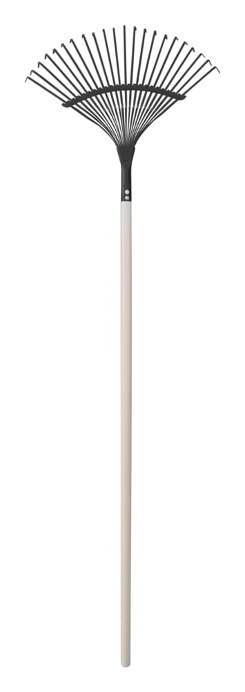 Garden Club 16-in Wide Metal 22-Tine Leaf Rake, 48-in Hardwood Shaft B6W9 - product image 1