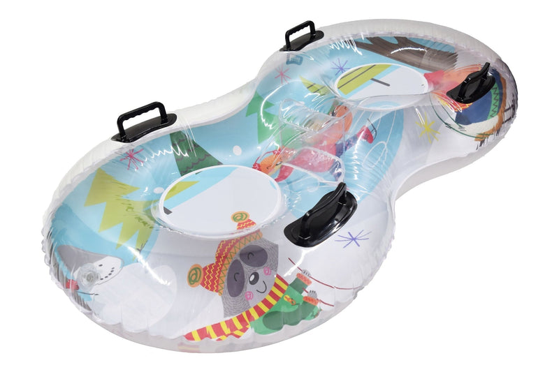 Living 2-Person Duo Inflatable Winter Snow Tube M8C6