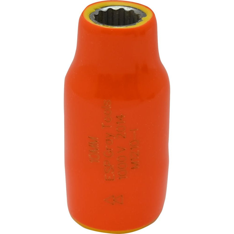 Tools 1/2-in Drive Standard Length Socket, Assorted Sizes, Metric, 12 Point, 1000V Insulated H4O4