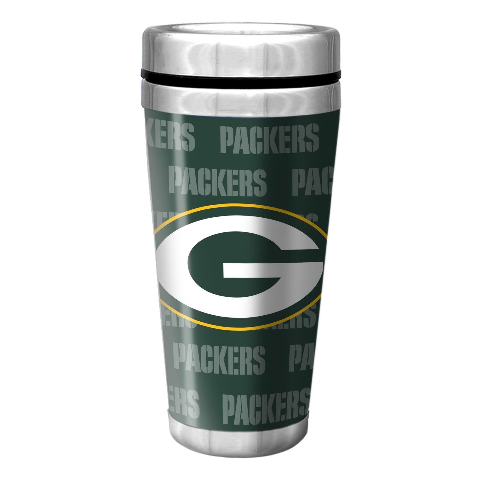Green Bay Packers Stainless Steel Travel Mug For Football Fans/Collectors, 16-oz Q6U9 - product image 1