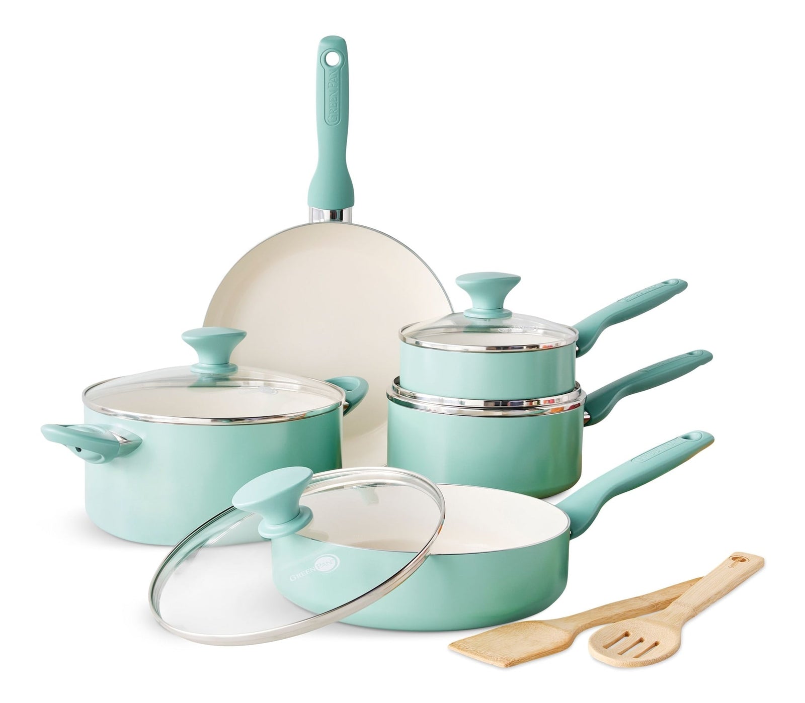Rio Ceramic Cookware Set, Dishwasher & Oven Safe, 11-pc T3K3 - product image 1
