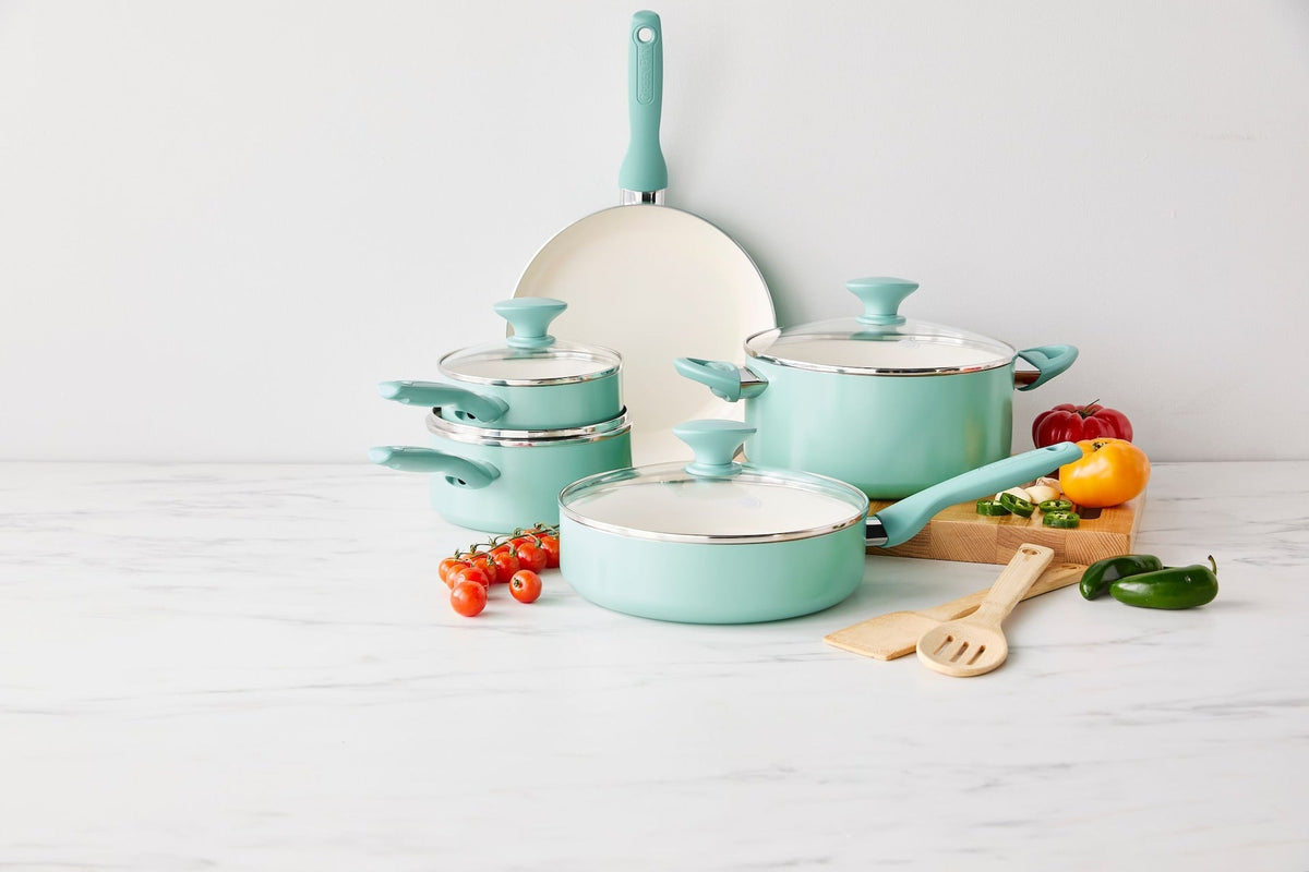 Rio Ceramic Cookware Set, Dishwasher & Oven Safe, 11-pc T3K3 - product image 6