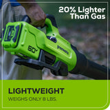 60V 630CFM 170MPH Leaf Blower 2.5Ah Battery 3A Charger V8F7 - product image 3