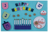 Hanukkah" Felt Interactive Activity Play Board Kit, 30-pc, for Hanukkah J7C5 - product image 1