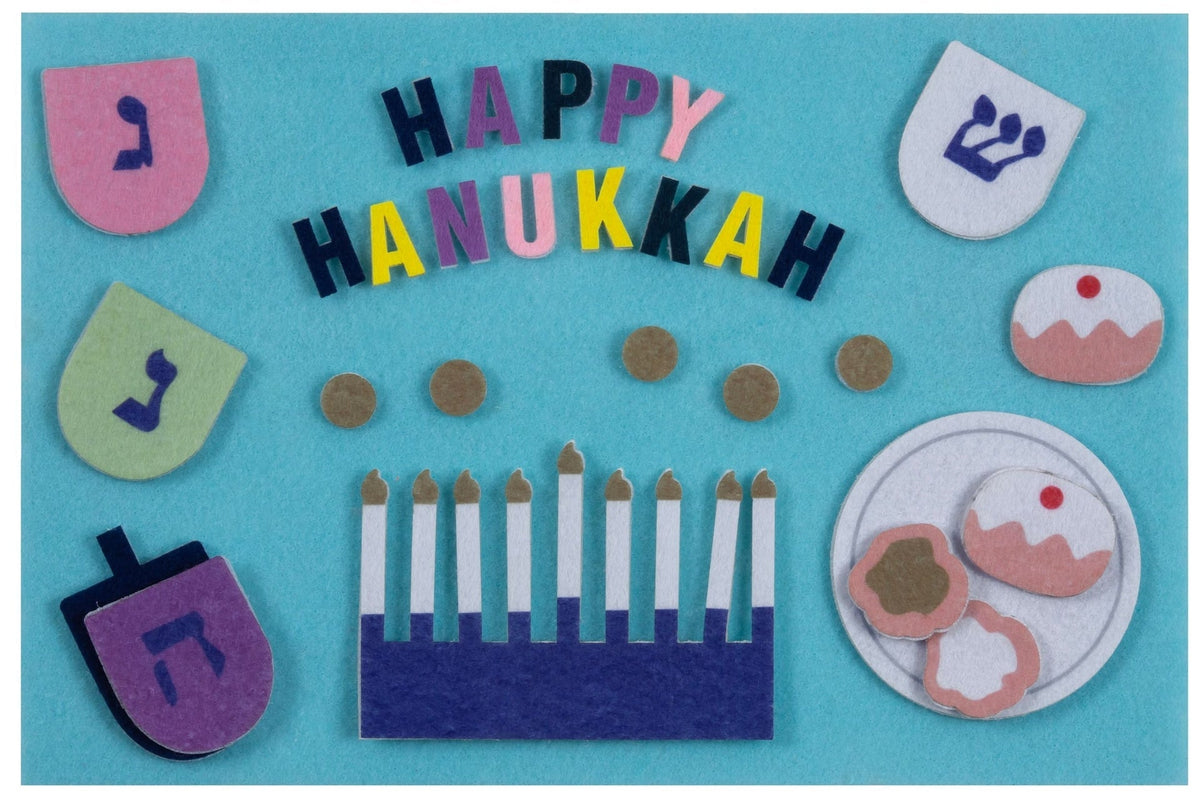Hanukkah" Felt Interactive Activity Play Board Kit, 30-pc, for Hanukkah J7C5 - product image 1