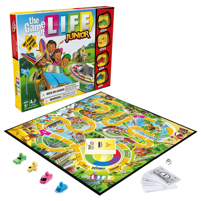 Games The Game Of Life Junior 2-4 Player Board Game, English/French, Ages 5+ U0Z5
