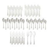 Metrona Flatware Set, Serves 10, 53-pc, Dishwasher Safe Y1C9 - product image 1