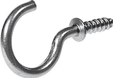 Steel Vinyl Mug Cup Hooks, Screw-In, Nickel-Plated, 7/8-in, 8-pk T8Q3 - product image 1