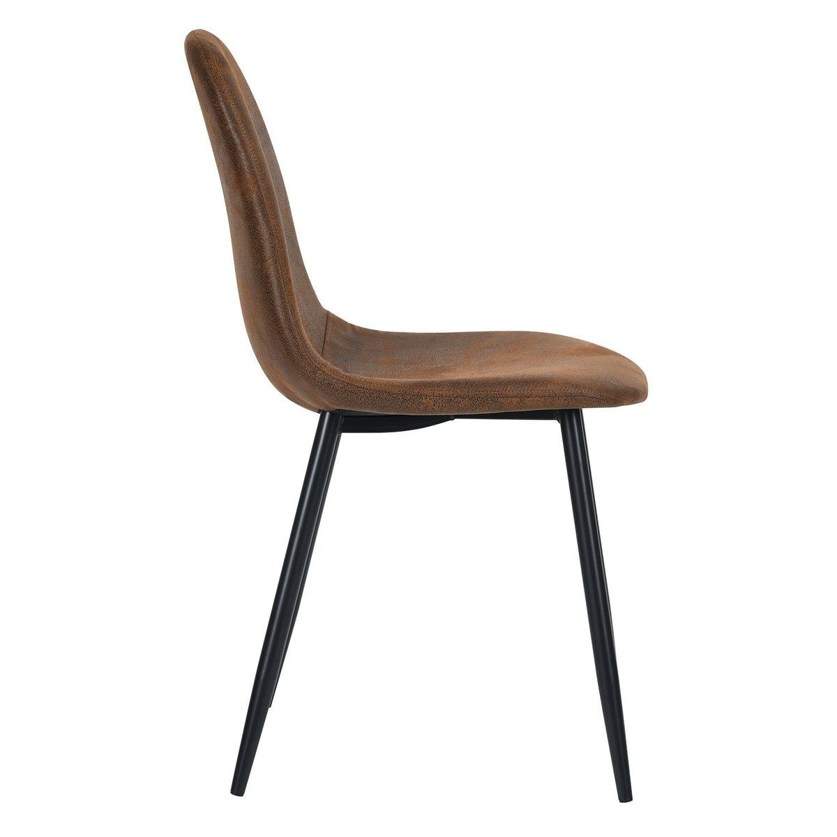 Mid-Century Dining Chairs, Brown Suede, 4-pk W8B9 - product image 5