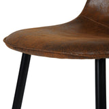 Mid-Century Dining Chairs, Brown Suede, 4-pk A8Y9 - product image 6