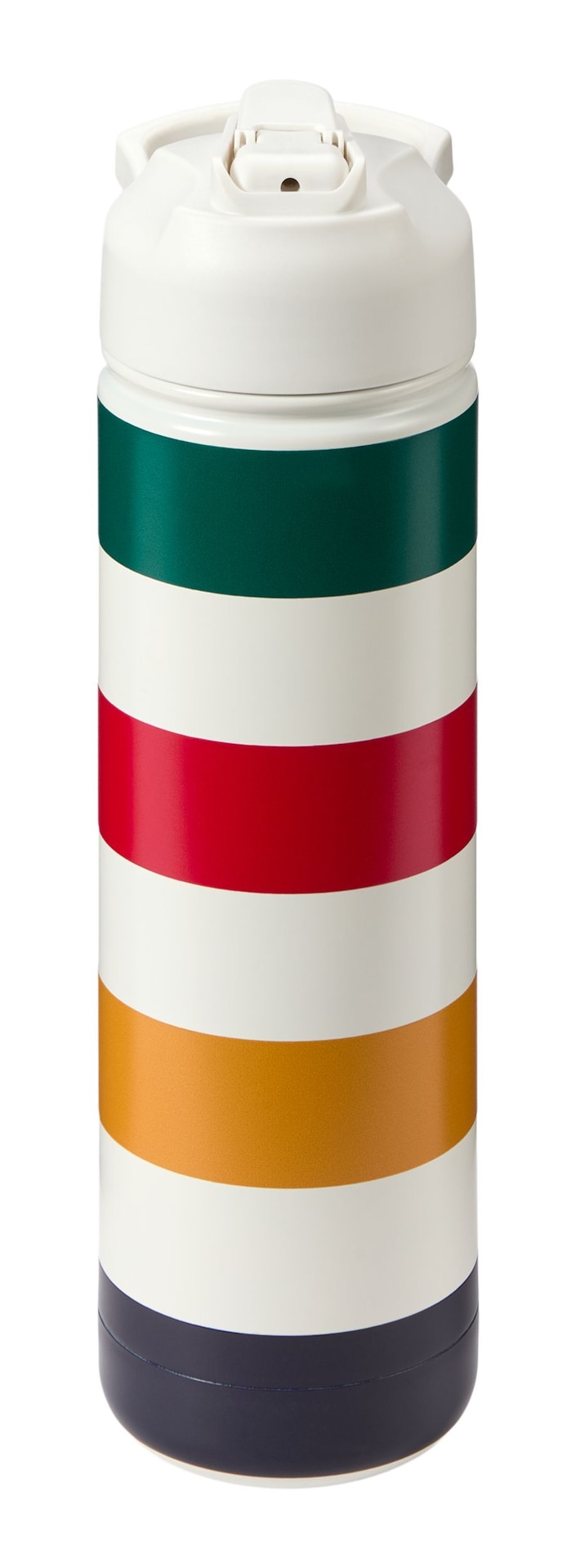 Bay Stripes Signature Water Bottle, 26-oz, White U5M8