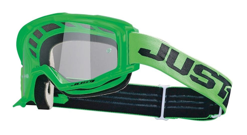 Just1 Vitro Powersports Anti-Fog Scratch-Resistant Goggles, Fluorescent Green J6W5