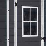 Manor Resin Outdoor Storage Shed with Fixed Window, Grey, 6-ft x 5-ft R3P2 - product image 3