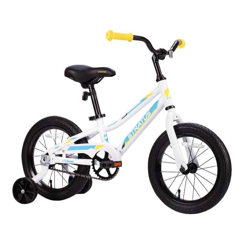 Kids' Stratus Jitterbug Bicycle, 14-in, White C8P6