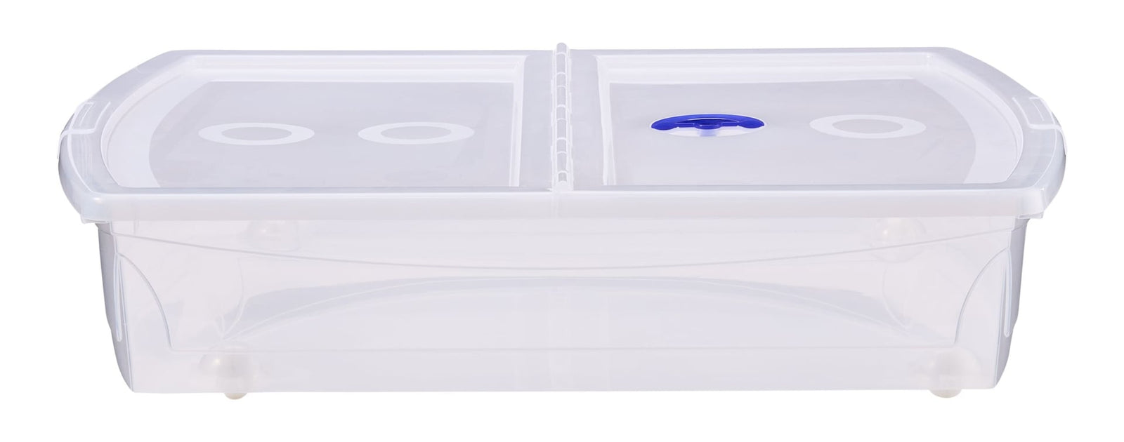 Shallow Under-the-Bed Storage Tote with Wheels W6C0 - product image 1