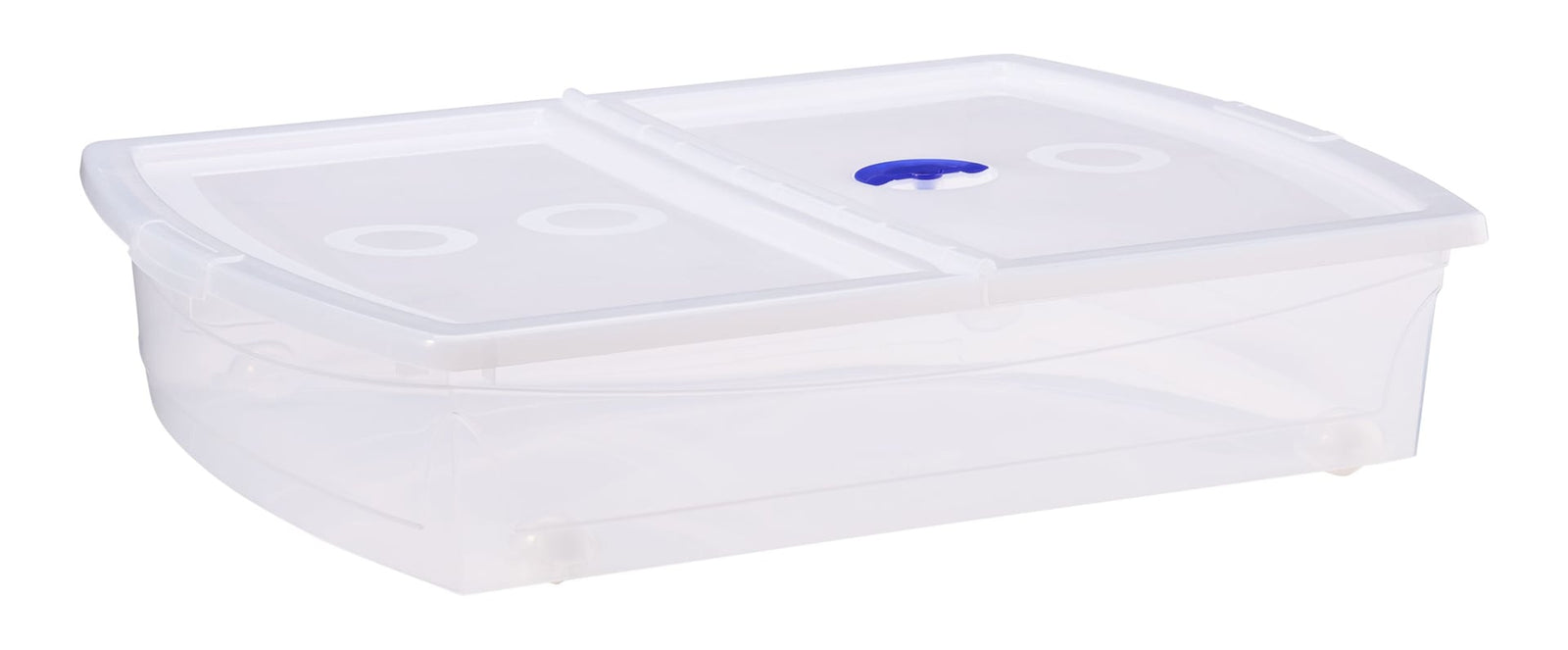 Shallow Under-the-Bed Storage Tote with Wheels W6C0 - product image 2