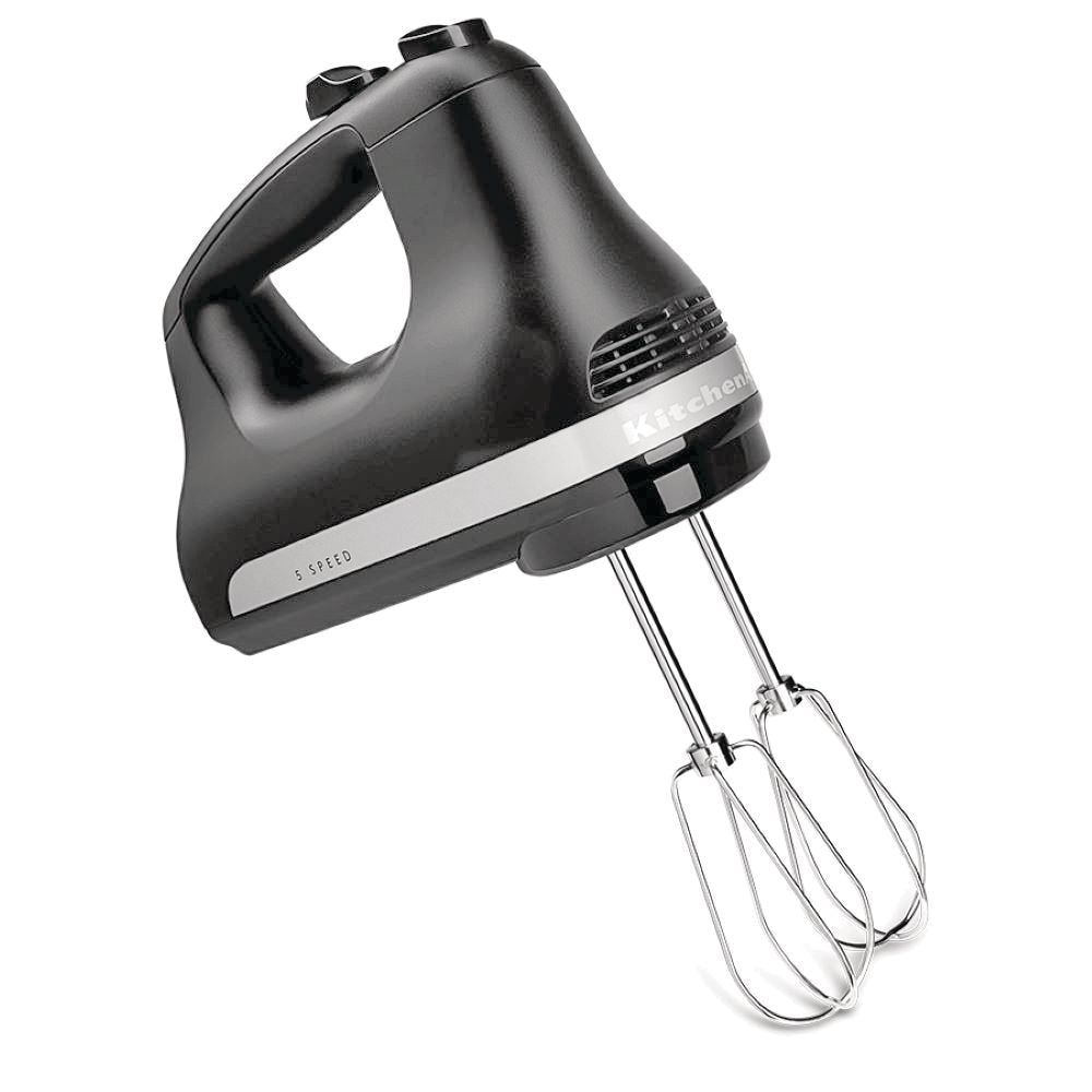 Kitchen Aid Compact 5-Speed Hand Mixer with Stainless Steel Accessories, Black X1J7 - product image 1