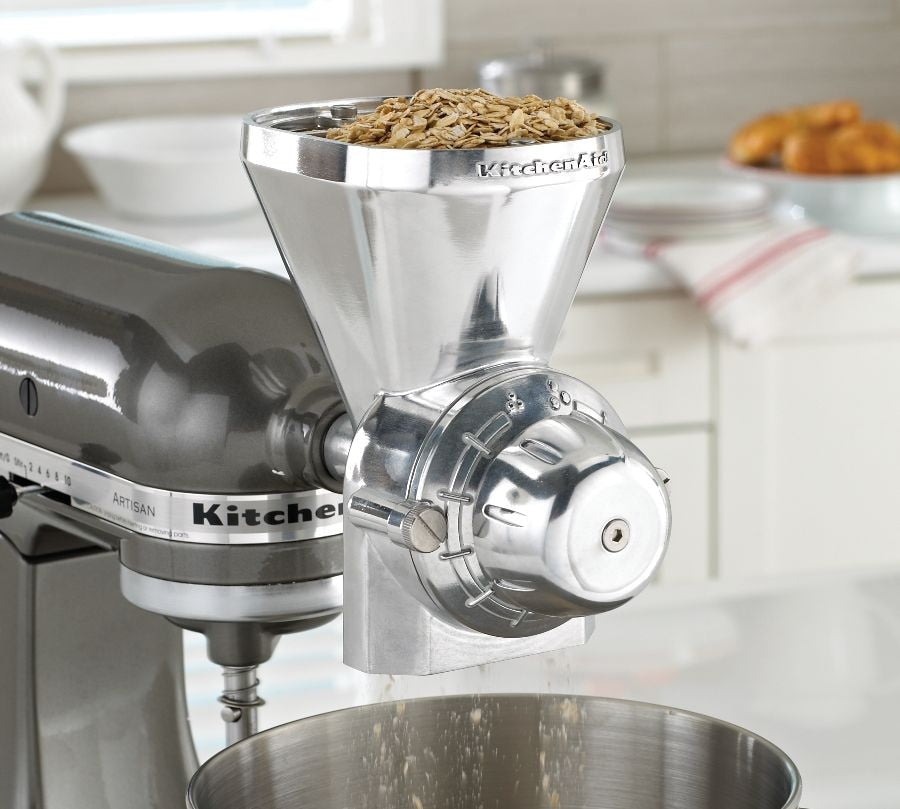 Grain Mill Stand Mixer Attachment with 12 Grind Levels F4O7 - product image 7