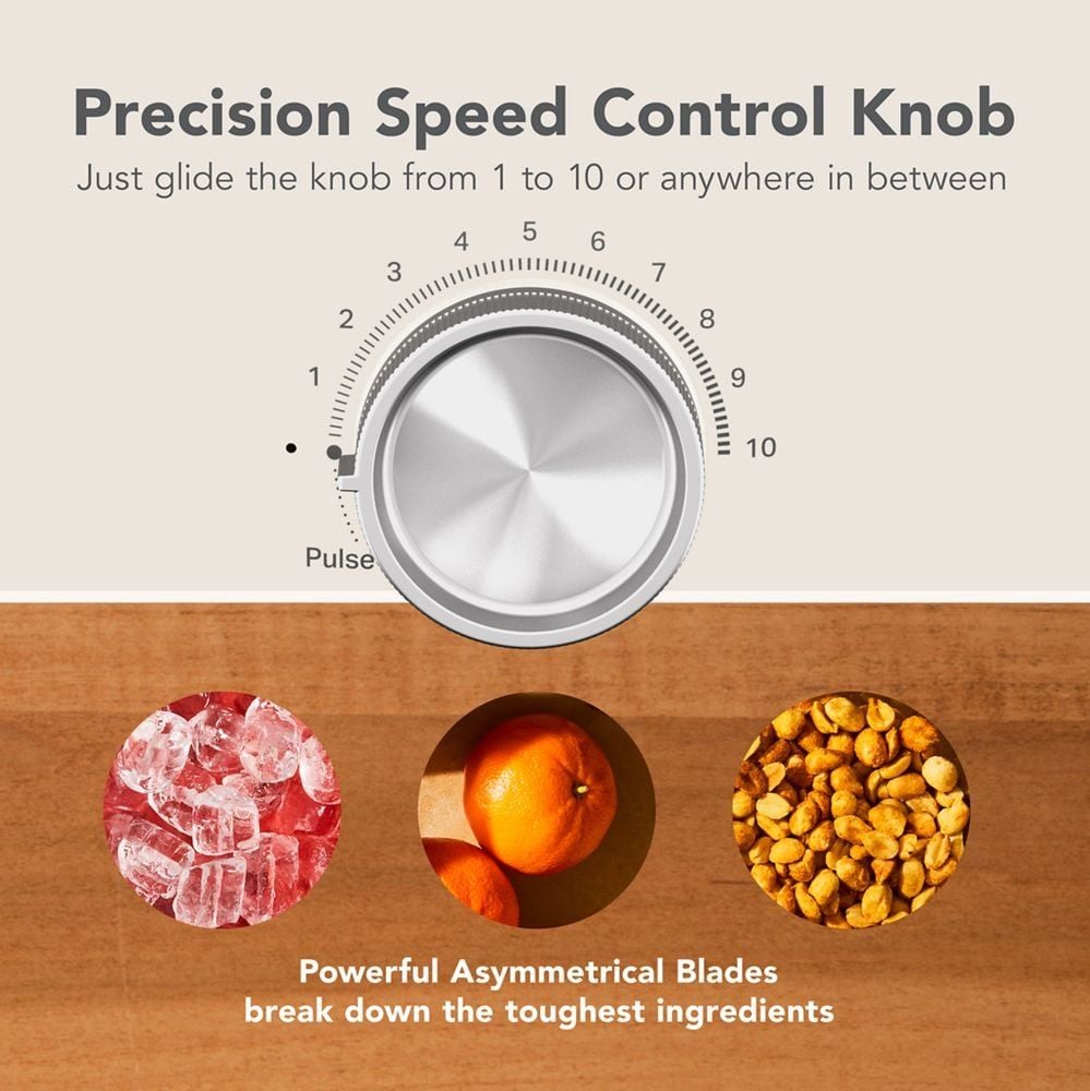 Single Blender with Jar, Precision Control, Black H4P4 - product image 6