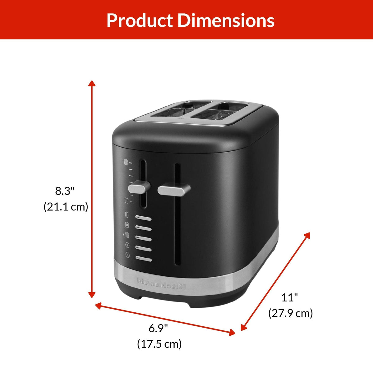 Toaster with Extra-Wide Slots, Matte Black W9E6 - product image 4