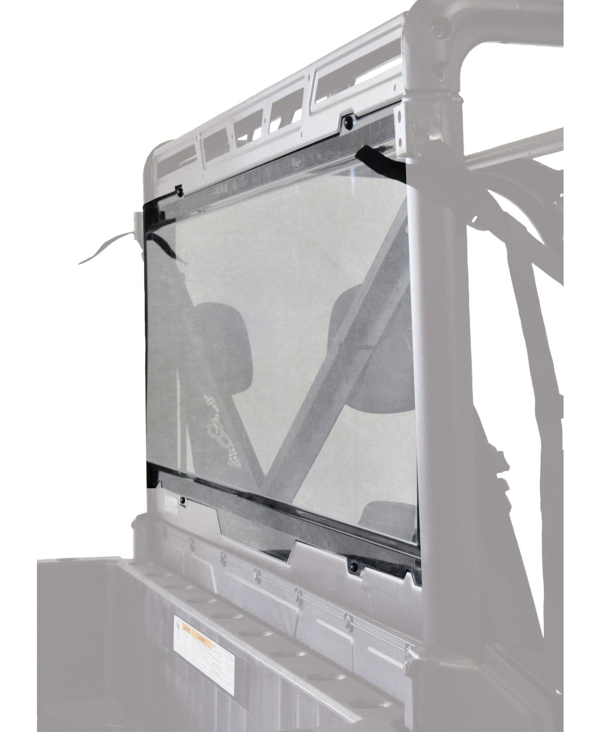 2624 Rear Panel UTV Windshield for Polaris Ranger XP900 (Profile Tubing), Clear H2X3 - product image 1
