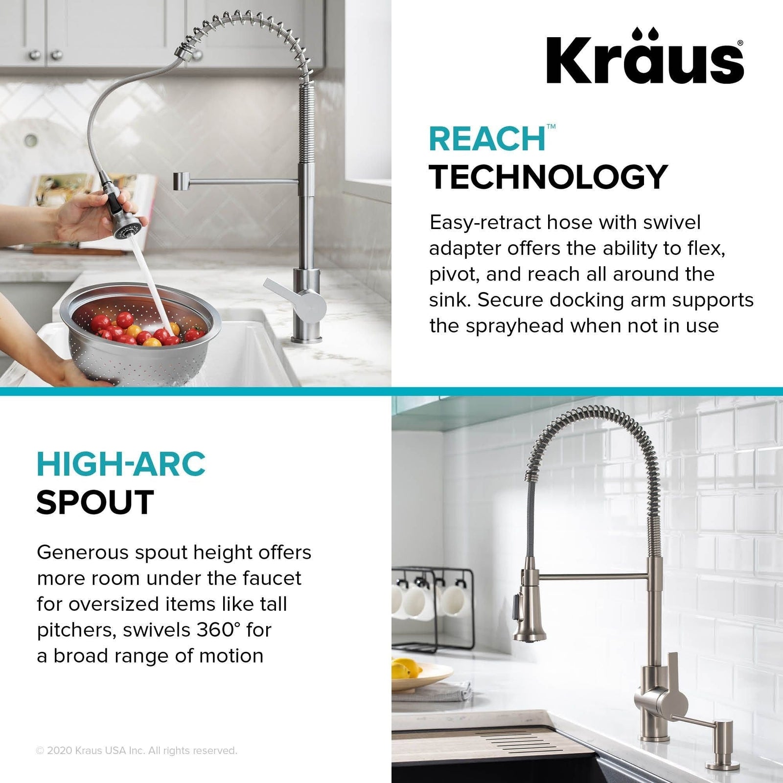 Britt Commercial Style Pull-Down Single Handle Kitchen Faucet, Matte Black X3S7 - product image 3