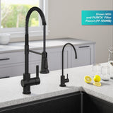 Britt Commercial Style Pull-Down Single Handle Kitchen Faucet, Matte Black X3S7 - product image 5