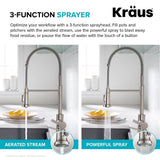 Britt Commercial Style Pull-Down Single Handle Kitchen Faucet, Matte Black X3S7 - product image 7