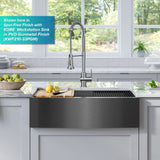 Britt Commercial Style Pull-Down Single Handle Kitchen Faucet, Matte Black X3S7 - product image 8