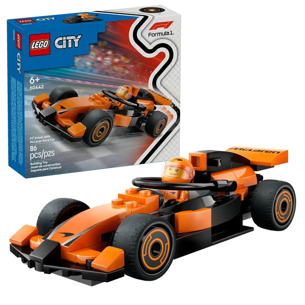 City 60442 F1 Driver with McLaren Race Car, 86-pc U8Q9