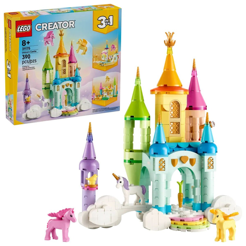 Creator 3-in-1 Unicorn Castle - 31175, 390-pcs, Ages 8+ A9I3