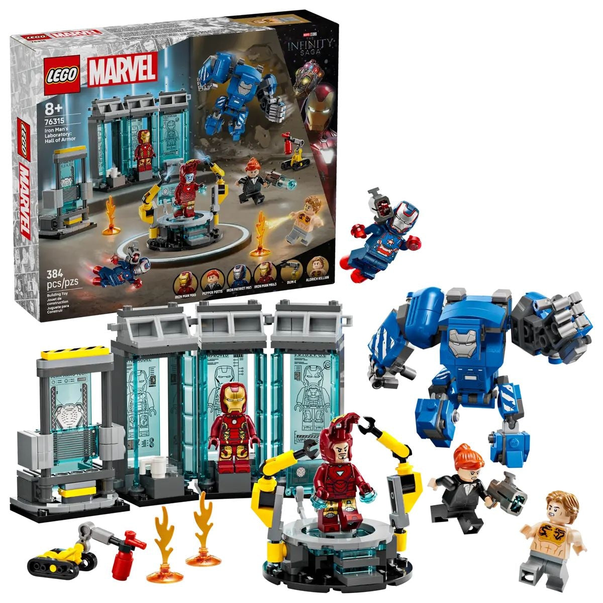 LEGO 76315 Iron Man's Laboratory: Hall of Armor, 384-pc G3N0 - product image 1