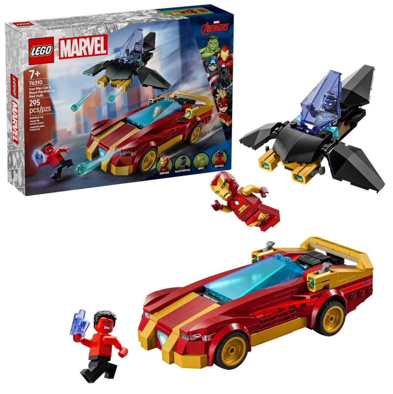 LEGO Iron Man & Black Panther vs. Red Hulk - 76310, 295-pcs, Ages 7+ S7I1