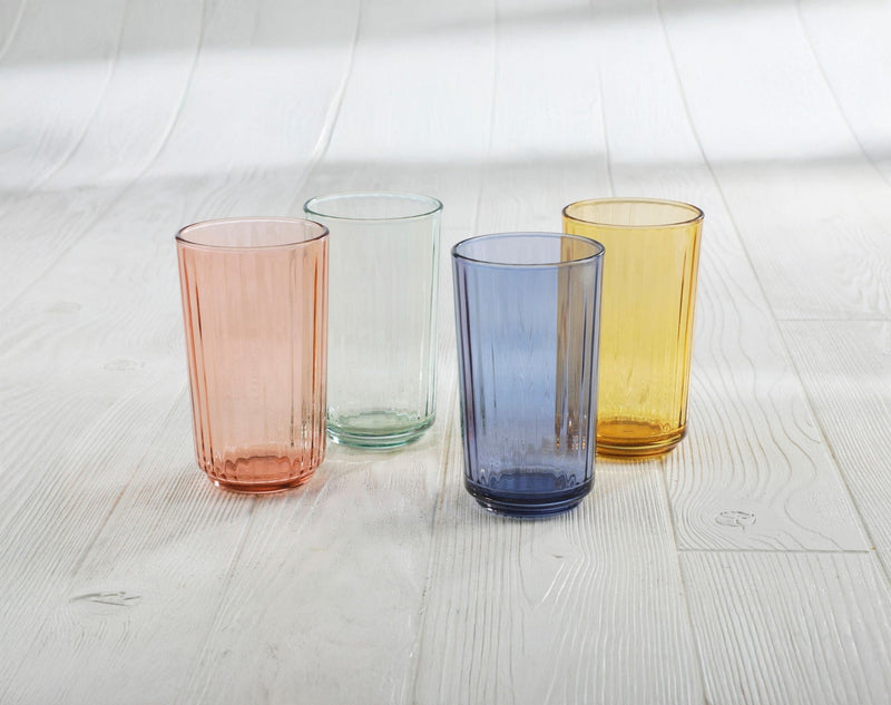 Panello Mixed Colour Highball Glass Set, 4-pk Z6G1