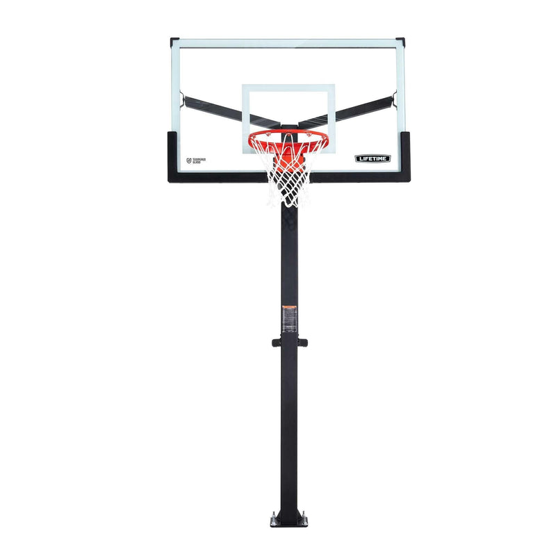 Mommoth Bolt Down Basketball Hoop with 60-in Tempered Glass R3V1