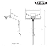 Mommoth Bolt Down Basketball Hoop with 60-in Tempered Glass R3V1 - product image 7