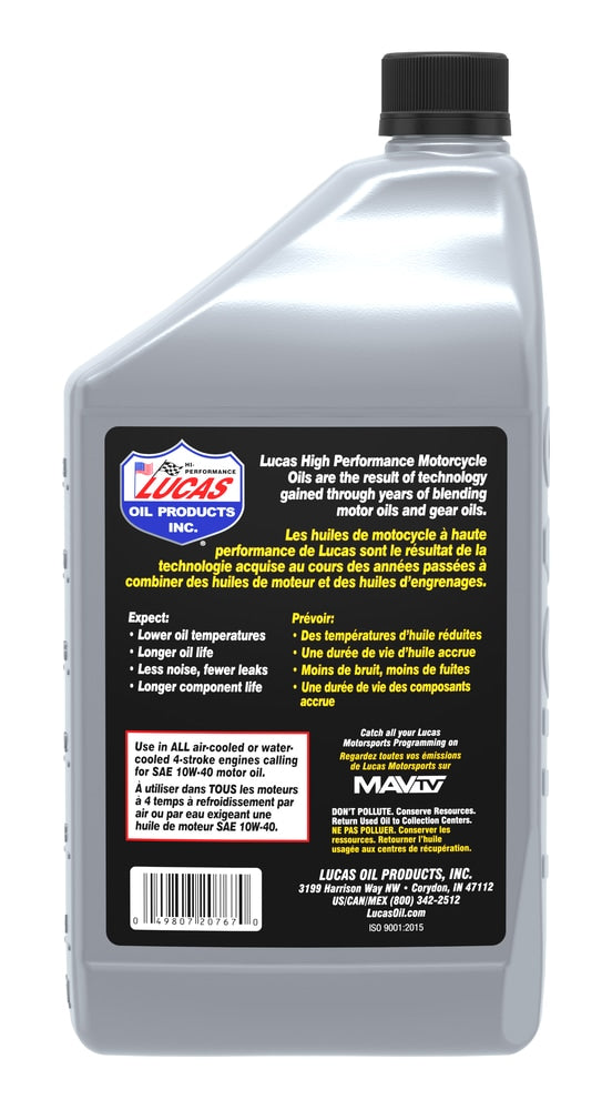 Oil High Performance Motorcycle Oil SAE, 946-mL G9M2 - product image 2