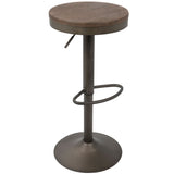 Dakota Adjustable Barstool, Brown, 2-pc F2V0 - product image 1