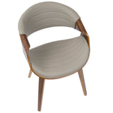 Symphony Faux Leather Dining/ Accent Chair, Grey C2D9 - product image 4