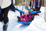 Kids' Large 3-Person Lightweight Plastic Winter Snow Sled/Toboggan L7X4 - product image 8