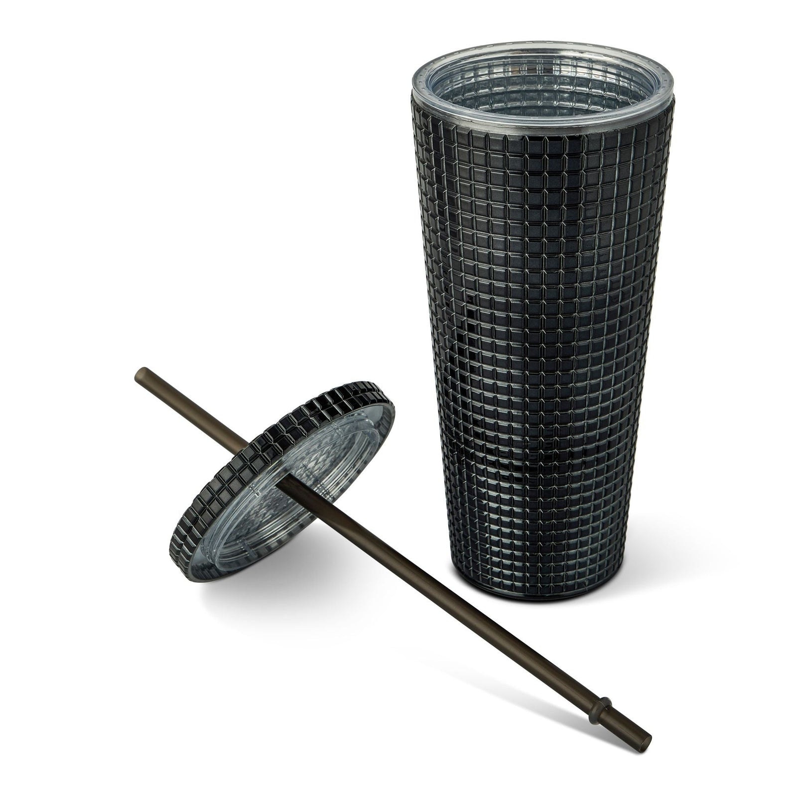 710-mL BPA-Free Iridescent Studded Textured Tumbler W6U5 - product image 2