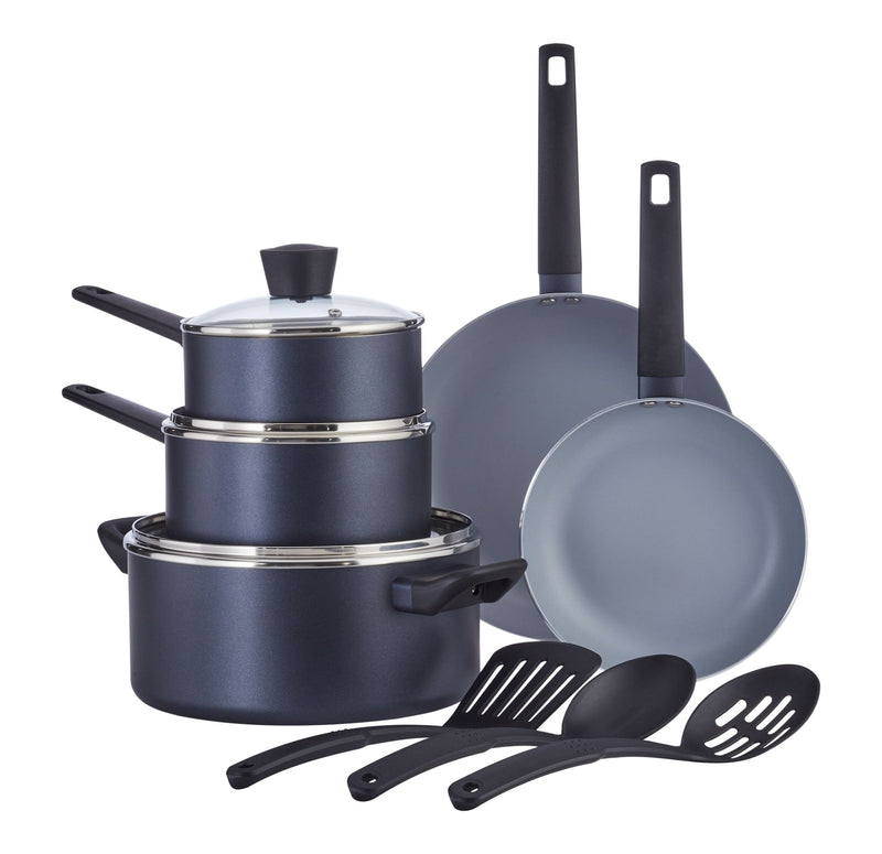 Blue/Grey Non-Stick Cookware Set, 11-pc N0Z2