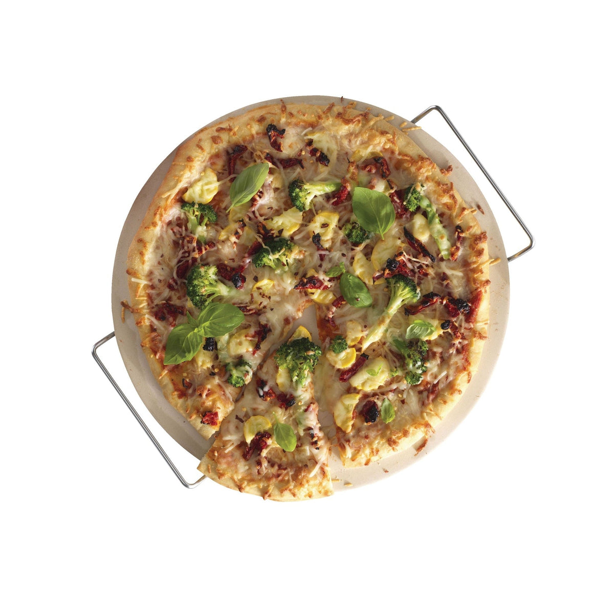 Ceramic Round Pizza Stone & Serving Rack, 15-in M6A5 - product image 5