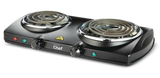 Double Burner Hot Plate, Black, 1500W E8M9 - product image 1