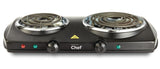 Double Burner Hot Plate, Black, 1500W E8M9 - product image 2